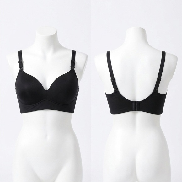 Warner's Other - Warner's Black Seamless T-Shirt Bra - Smooth Support
